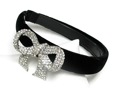 Crystal ribbon headband