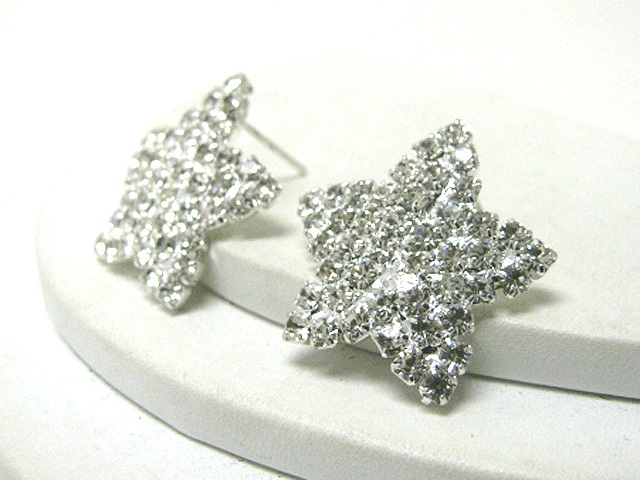 Rhinestone star earring