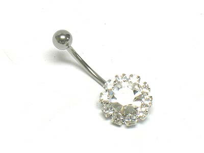 Crystal deco belly charm