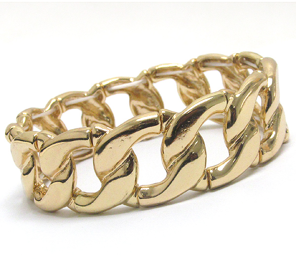 Thick chain stretch bracelet