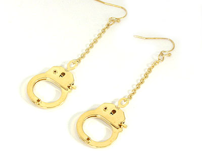 Hand cuff drop earring