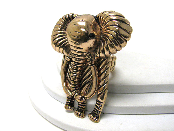 Chunky elephant stretch ring