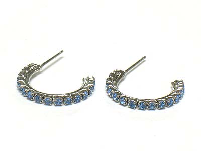 Crystal small arc earring