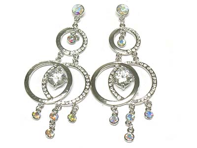 Crystal chandelier earring