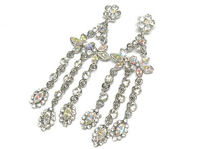 Crystal small chandelier earring