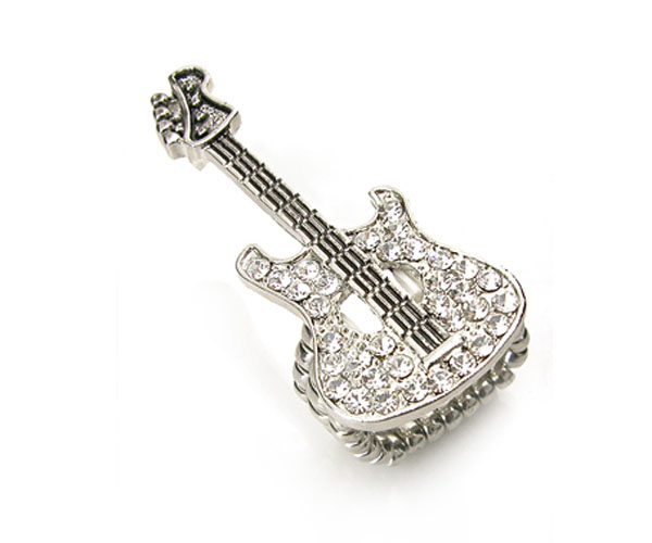 Crystal guitar stretch ring