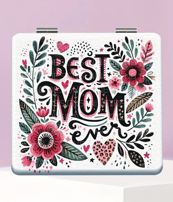 Cosmetic travel mirror - best mom ever