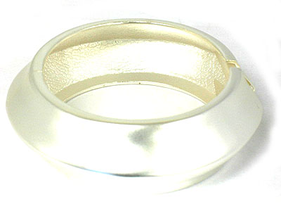 Plain metal bangle bracelet