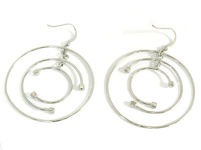 Letter c and hoop earring - hoops