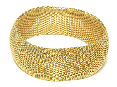 Metal mesh bangle bracelet