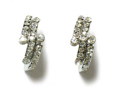 Crystal arc earring