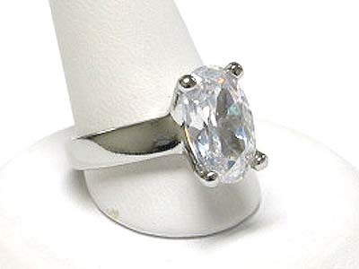 Cubic zirconia stone ring