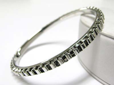 Box chain metal bangle