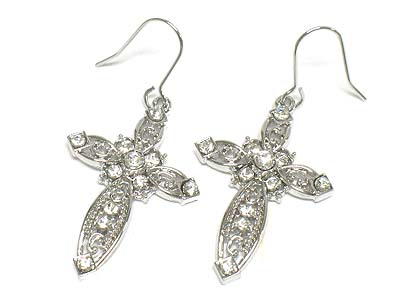 Boutique style crystal deco earring 