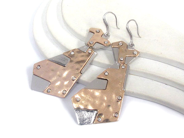 Achitecture metal drop earring