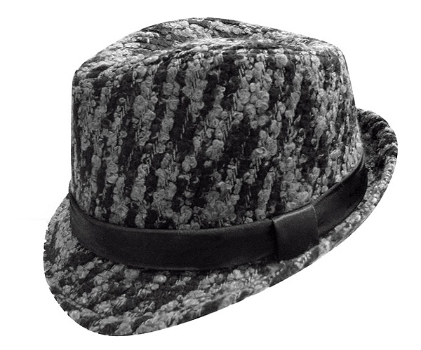 Cross hatched fedora