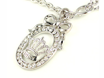 Made in korea whitegold plating designer inspired crown necklace