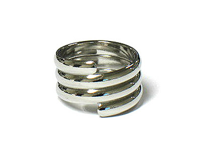 Metal coil shape ring