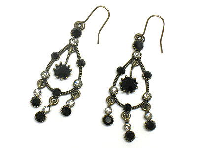 Crystal drop earring