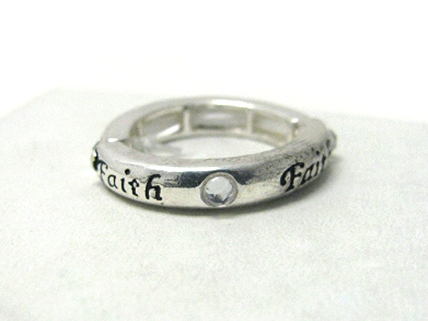 Message stretch ring