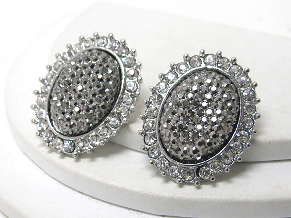 Crystal deco earrings