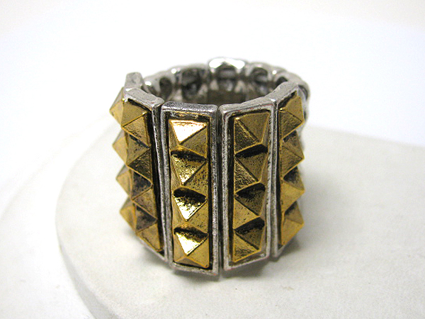 Metal poking stretch ring