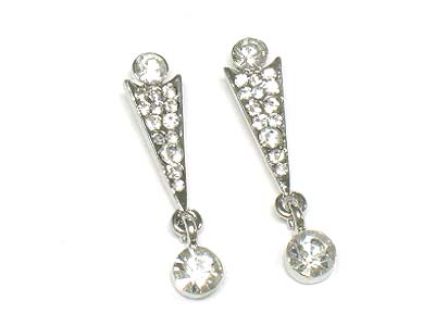 Crystal drop earring