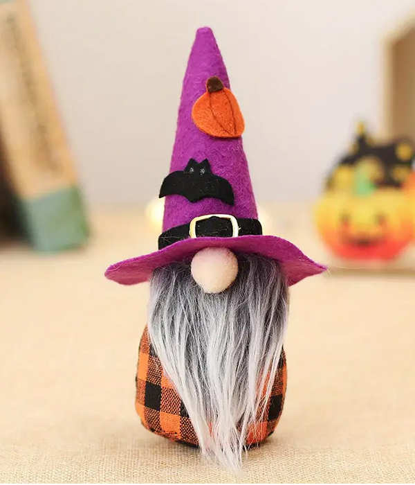 Halloween theme gnome plush doll