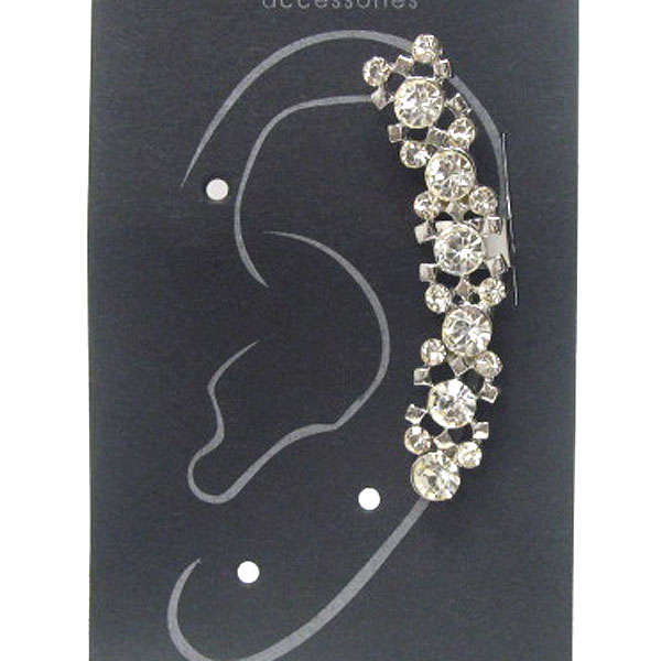 Crystal deco ear cuff or hook