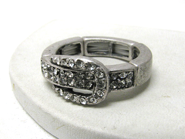 Crystal deco belt stretch ring