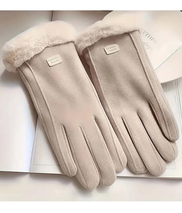 Touch screen compatible gloves