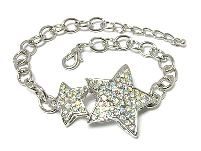 Double star crystal bracelet