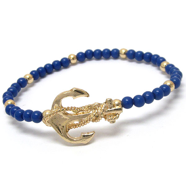 Anchor stretch bracelet