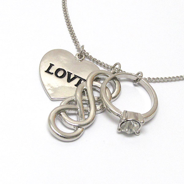 Infinite love theme necklace