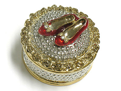 Red shoe jewelry box