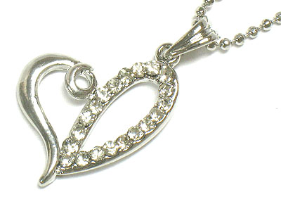 Crystal heart necklace