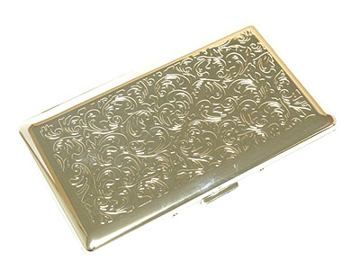 Flower decolated cigarette case