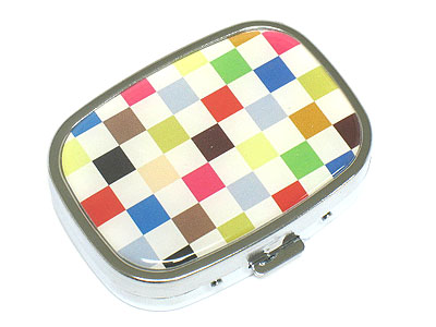 Modern shape deco pill case