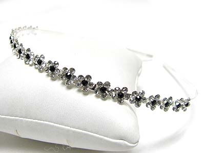 Crystal flower deco headband