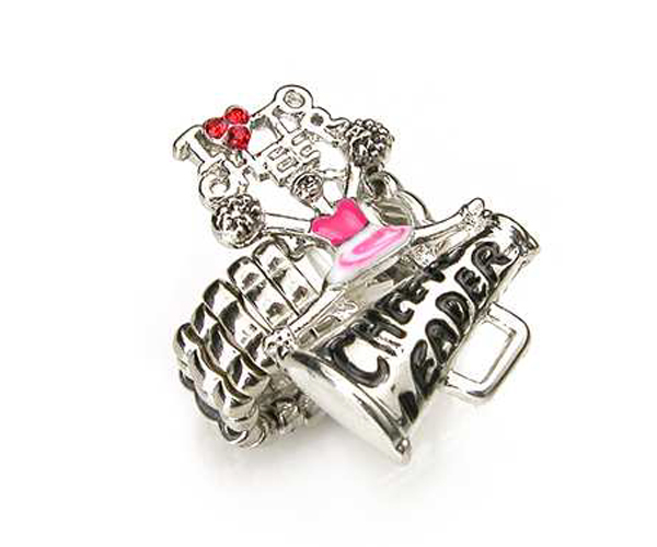 I love cheer leader stretch ring