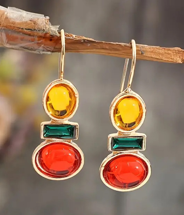 Vintage stone earring