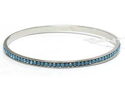 Crystal stone single line bangle 