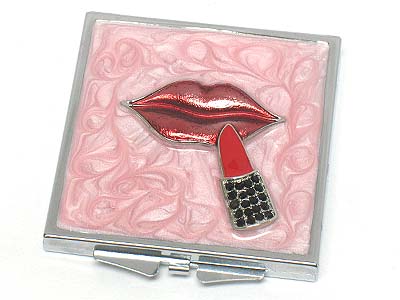 Lipstick casting and epoxy compact mirror