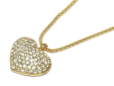 Crystal heart necklace