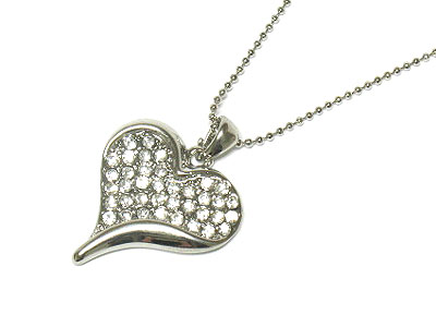 Crystal heart necklace