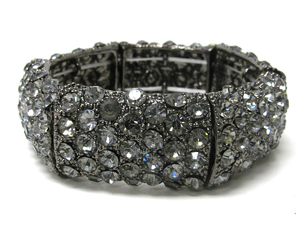 Crystal stud stretch bracelet