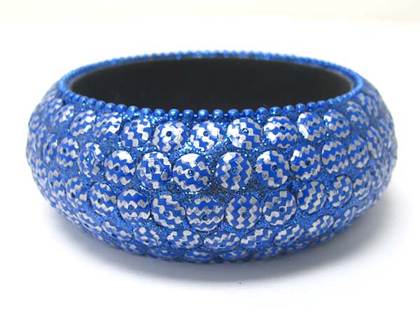 Glittering surface deco fashion bangle