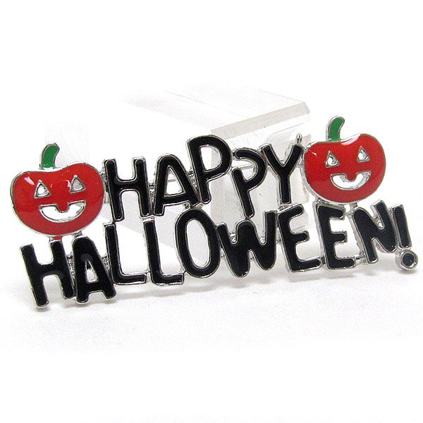 Halloween theme pumpkin deco brooch or pin