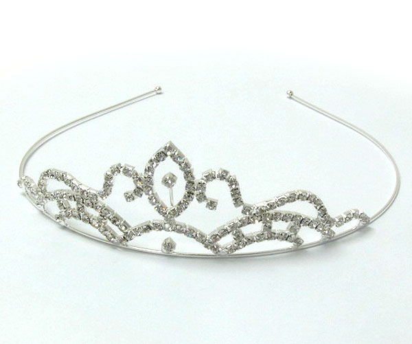 Prom or bridesmaid rhinestone tiara