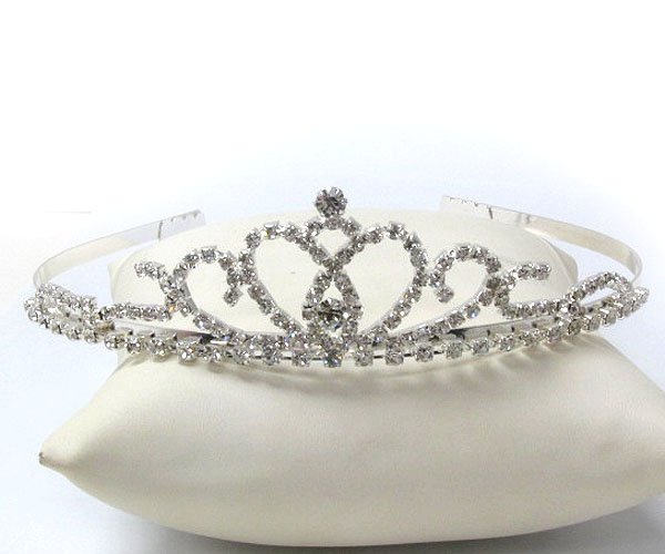 Prom or bridesmaid rhinestone tiara